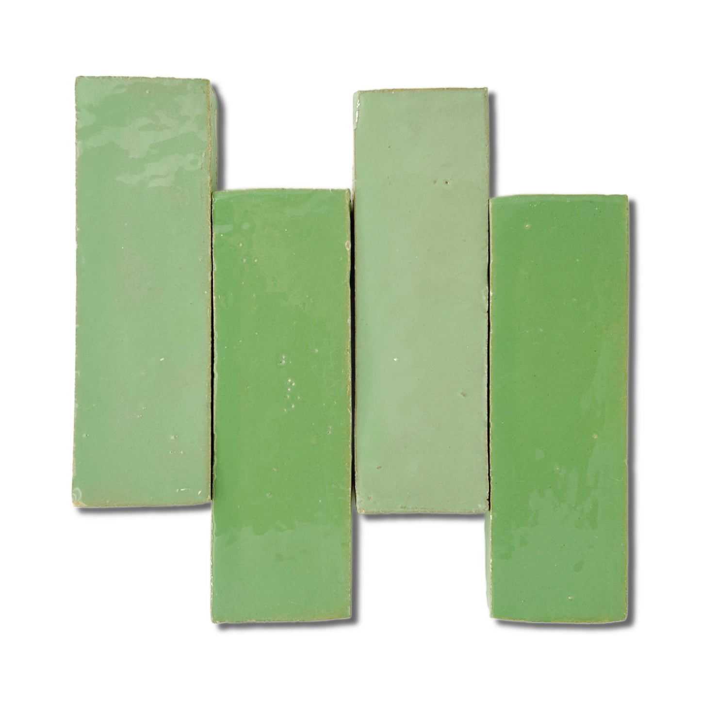 2x6 Zellige Tile | Ouazzane Green