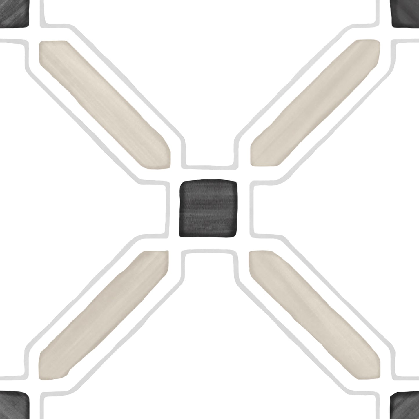 5x5 Fez Sand Cross | Moroccan Pattern Tiles