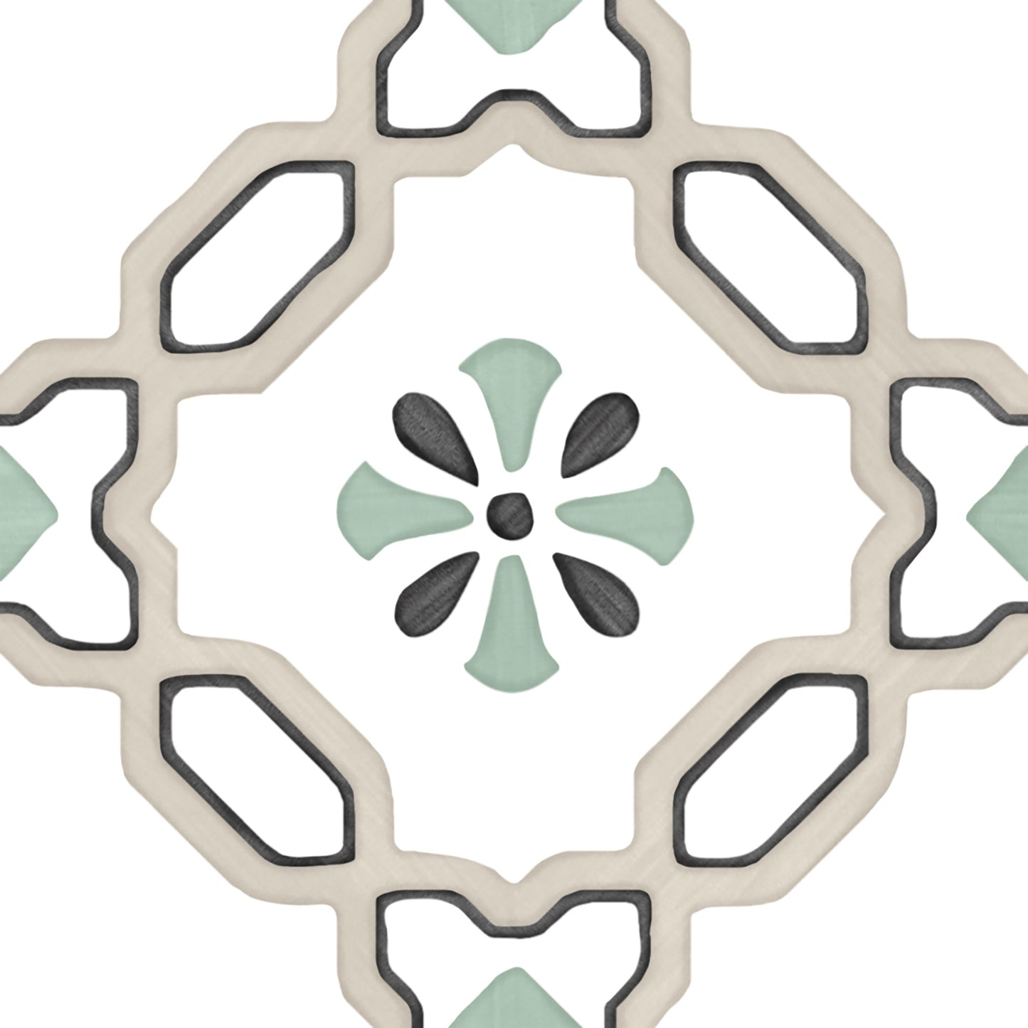 5x5 Fez Sand Lily | Moroccan Pattern Tiles