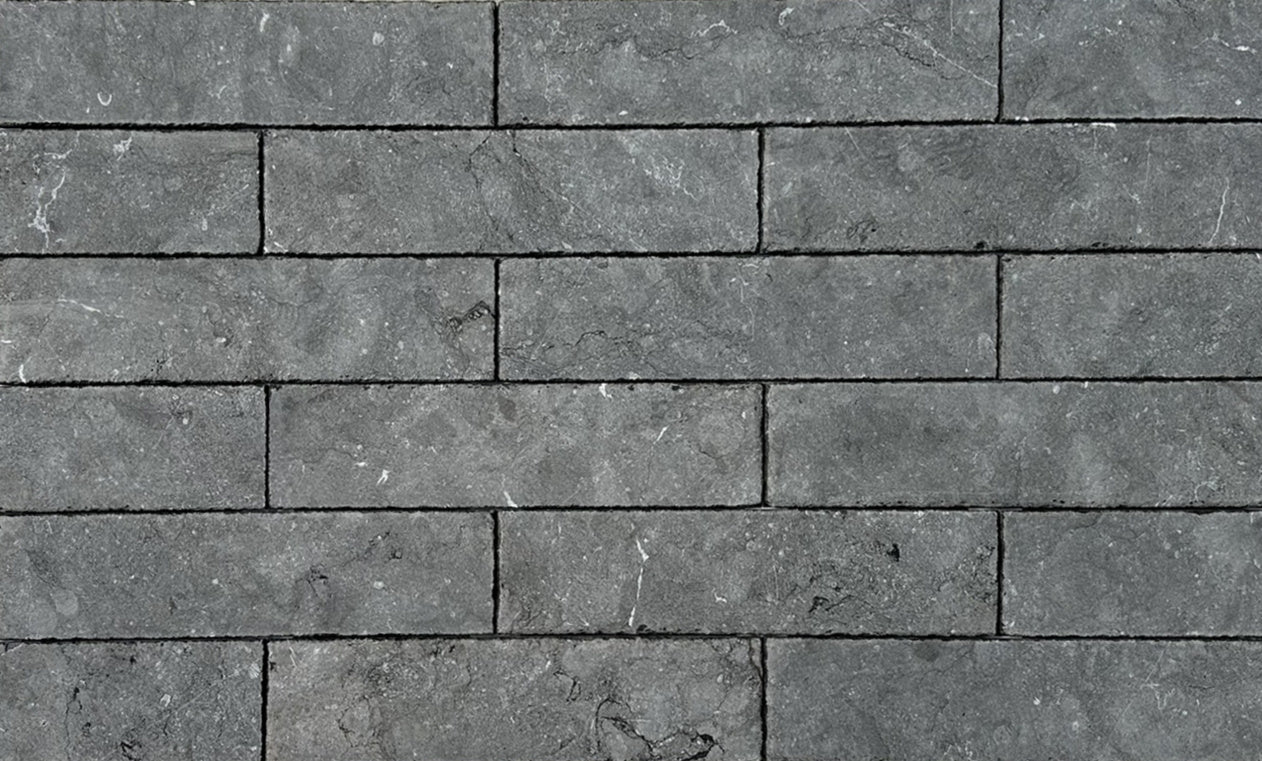 3x12 Belgian Blue | Tumbled Limestone Tile