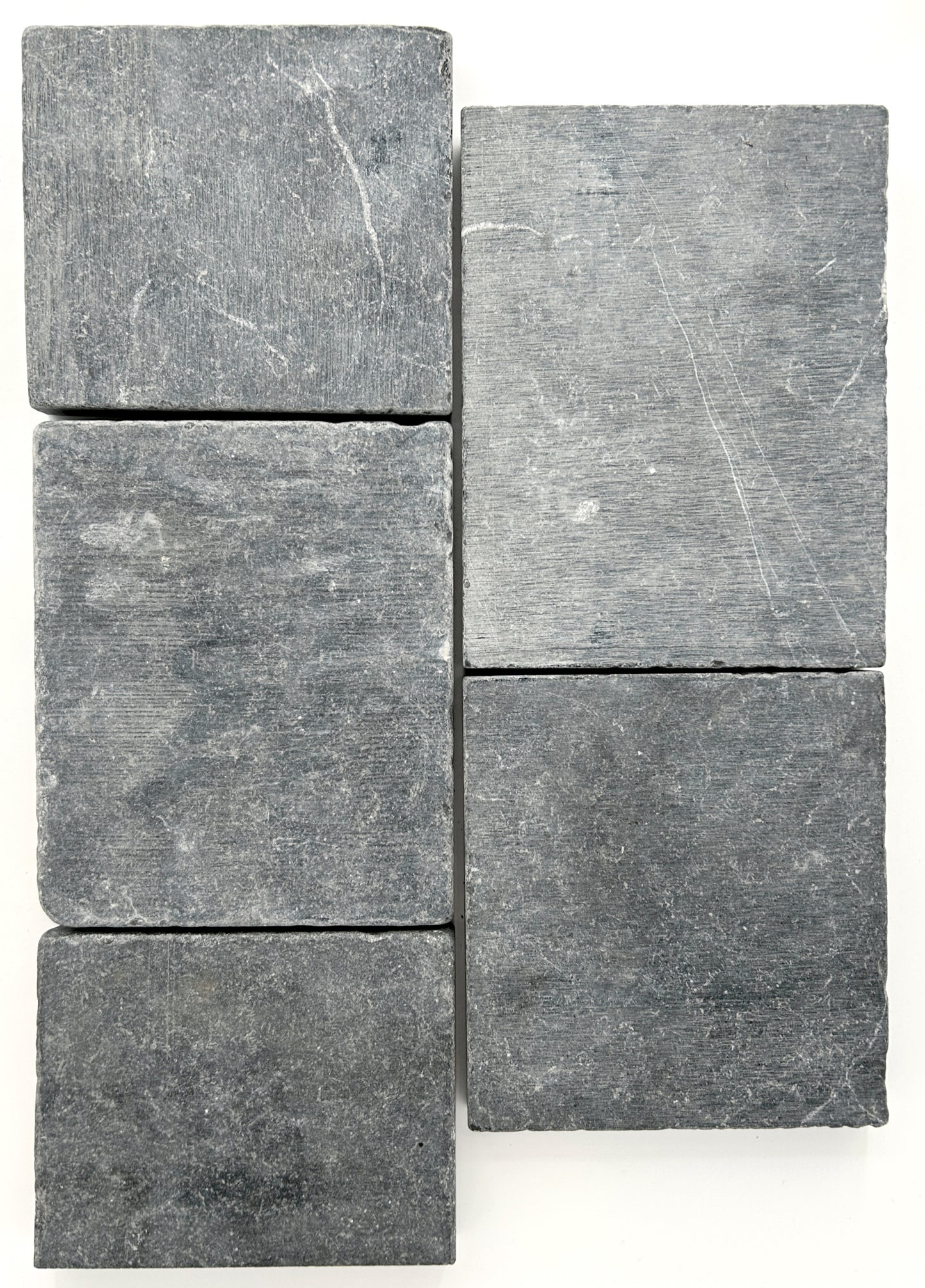 6x Random Length Black Berber Cobblestone | Limestone Tiles