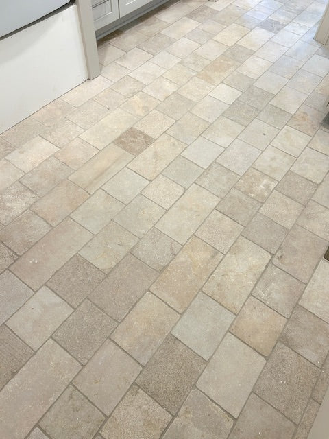 6x Random Length Beige Cobblestone | Limestone Tiles