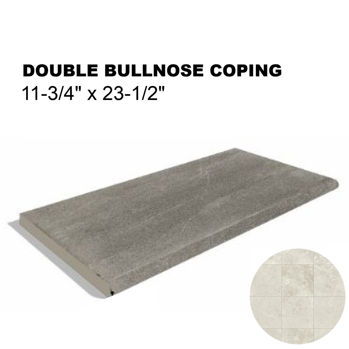 12x24 Tivoli's Avorio Double Bullnose