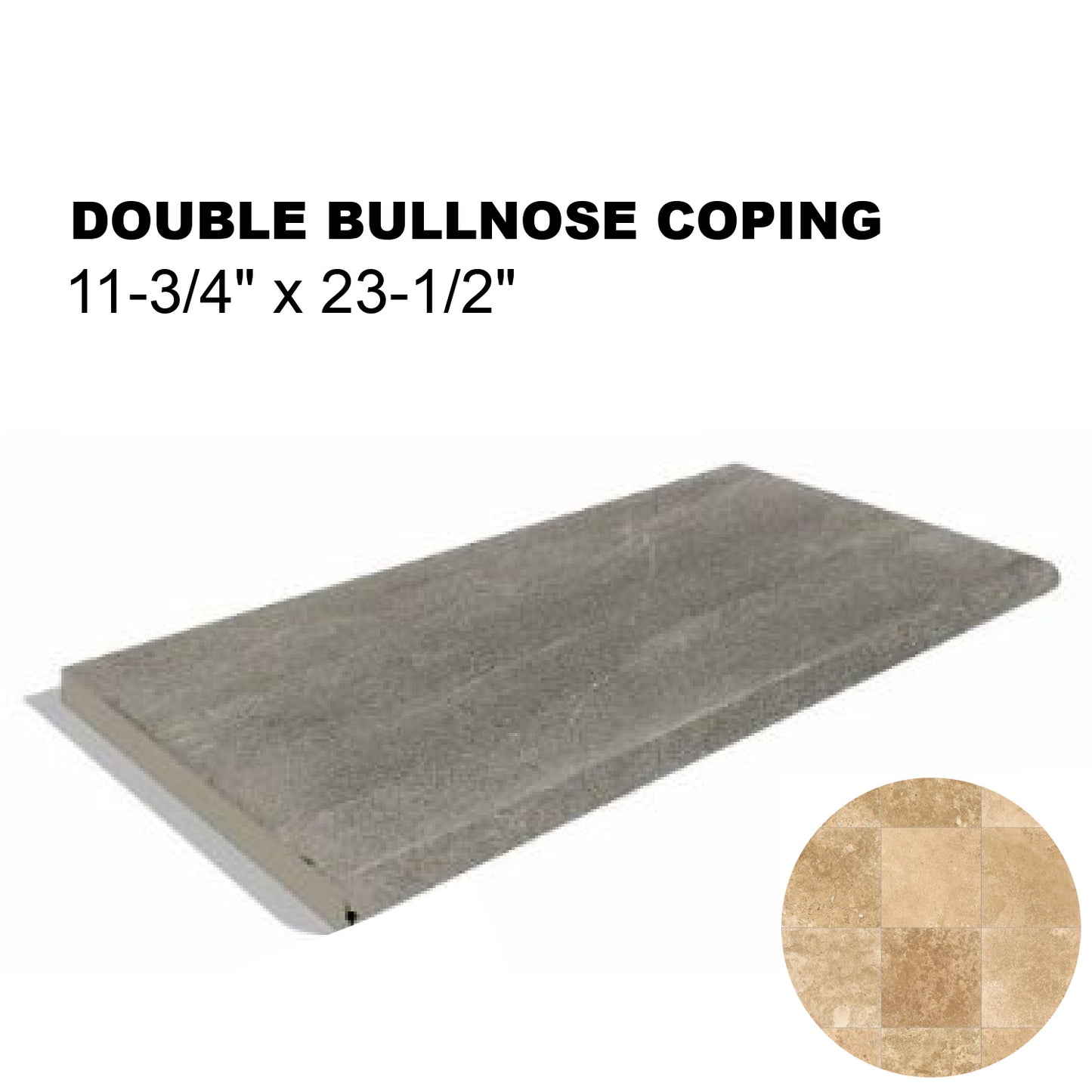 12x24 Tivoli's Walnut Double Bullnose