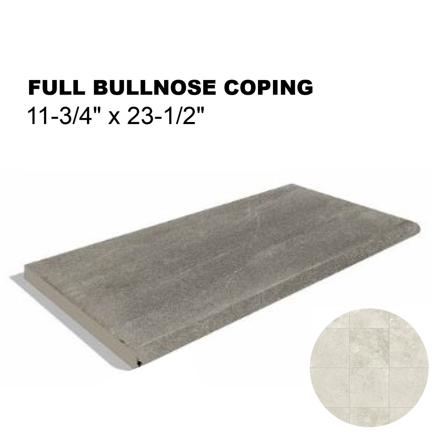 12x24 Tivoli's Avorio Single Bullnose