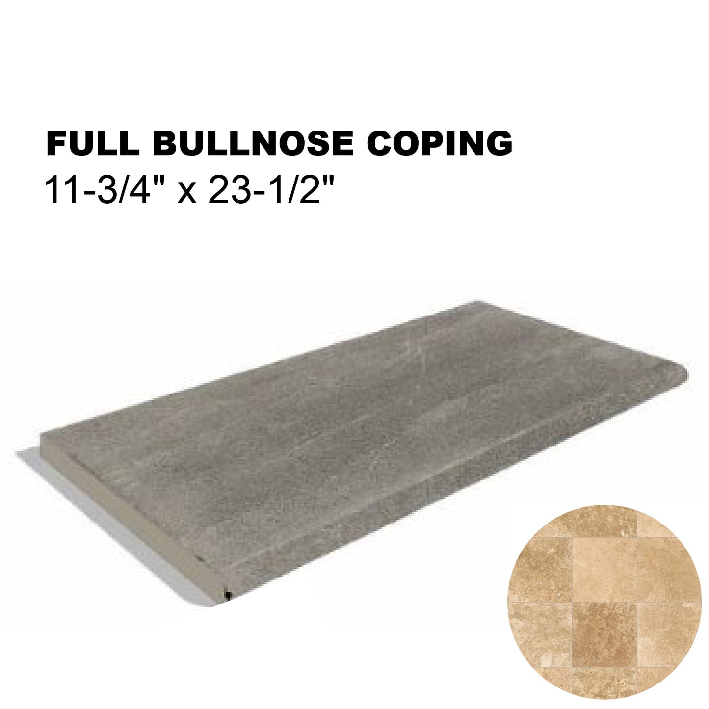 12x24 Tivoli's Walnut Single Bullnose