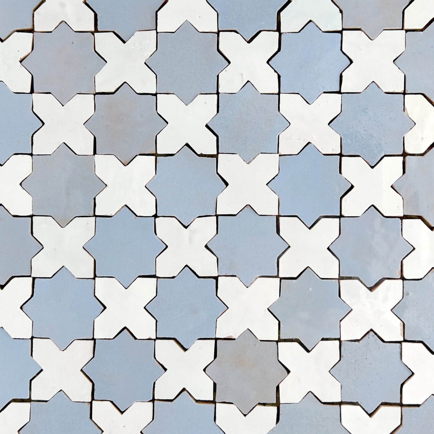 Marrakech Moroccan Sky / Palacio White Mosaic Zellige