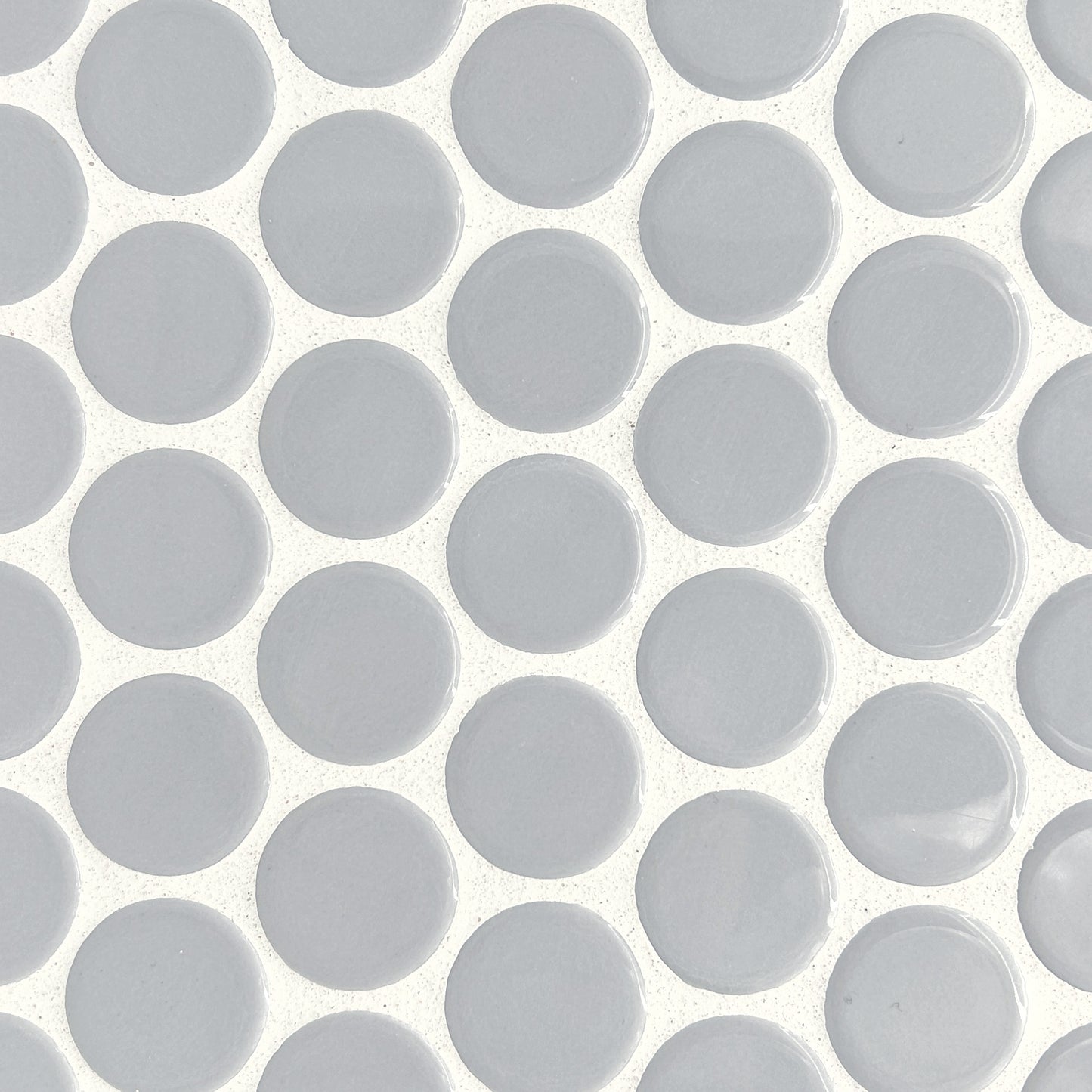 Vintage Mosaic Tile | 1.25" Penny Round Gray