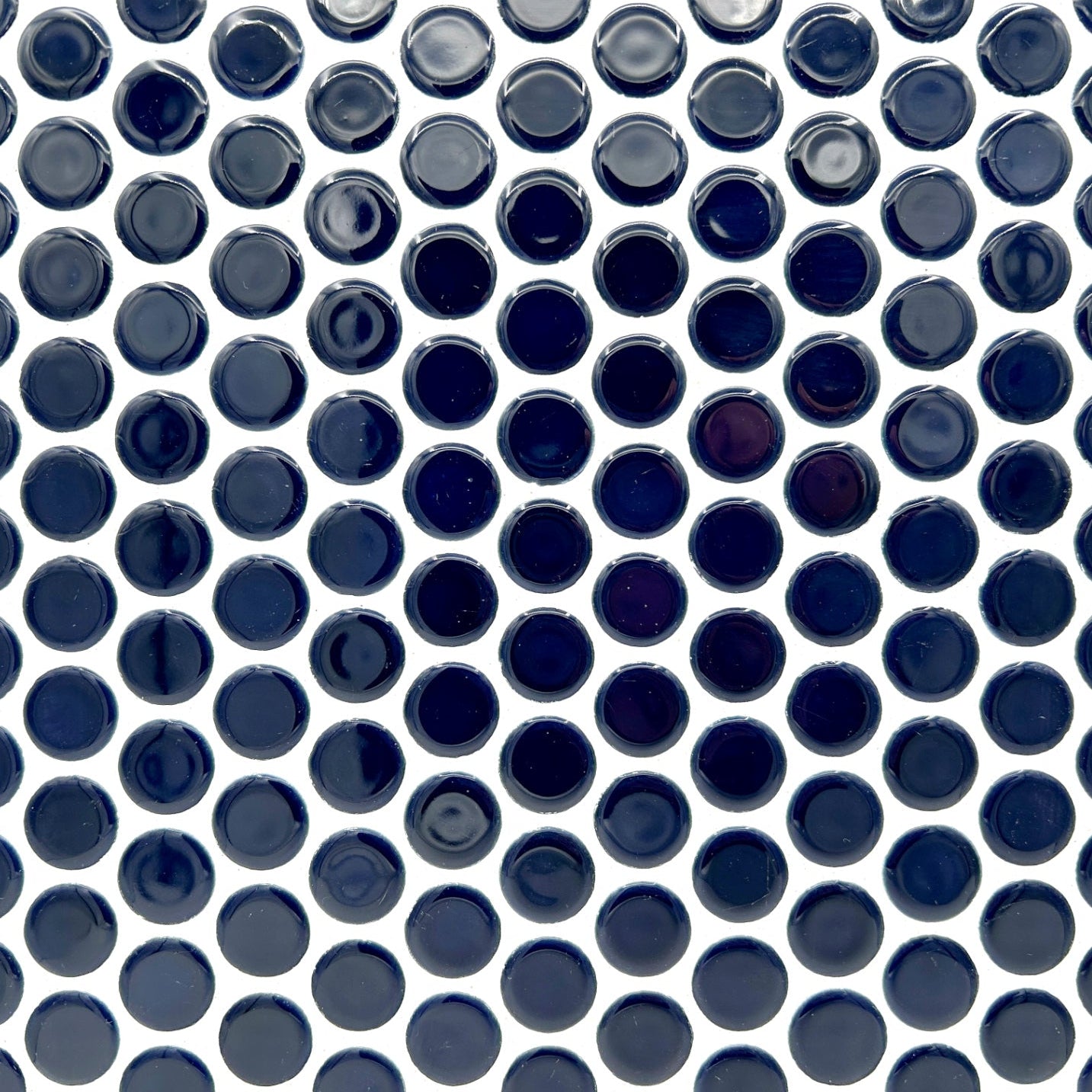 Vintage Mosaic Tile | 3/4" Penny Round Navy