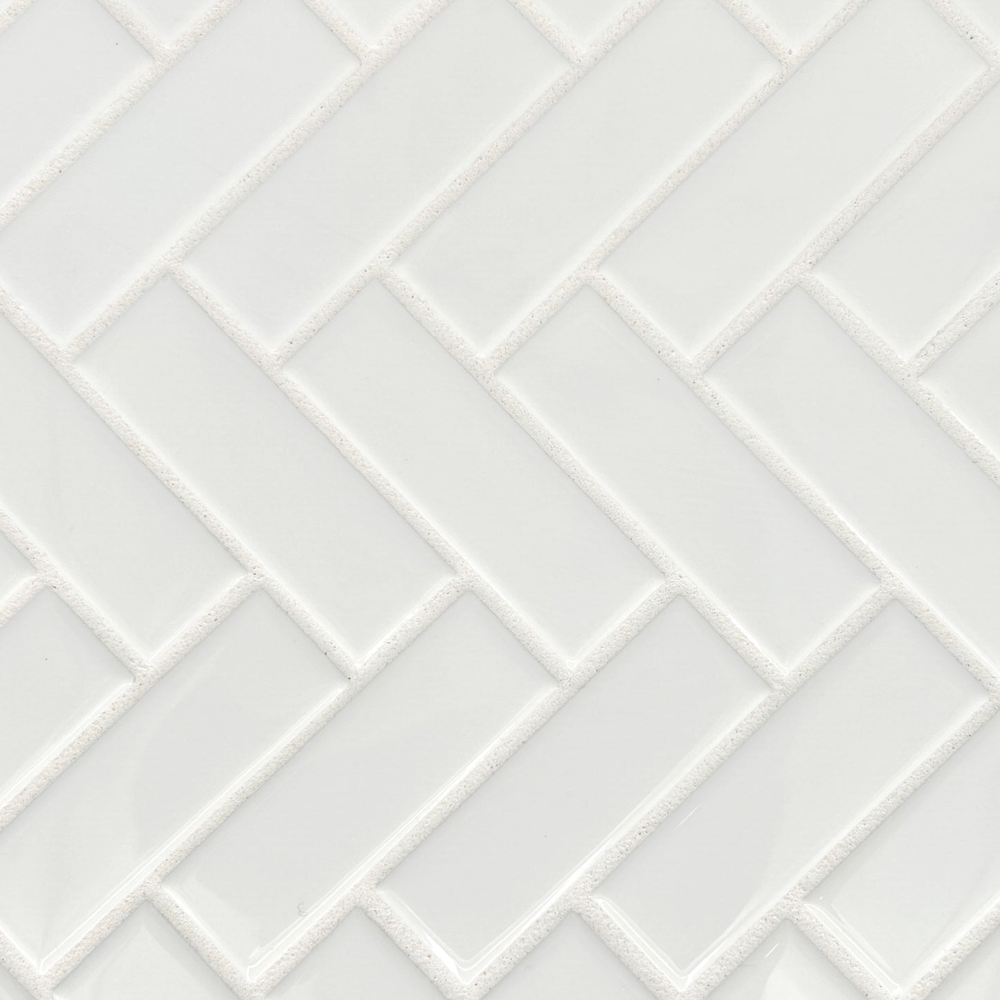 Vintage Mosaic Tile | 1x4 Herringbone White