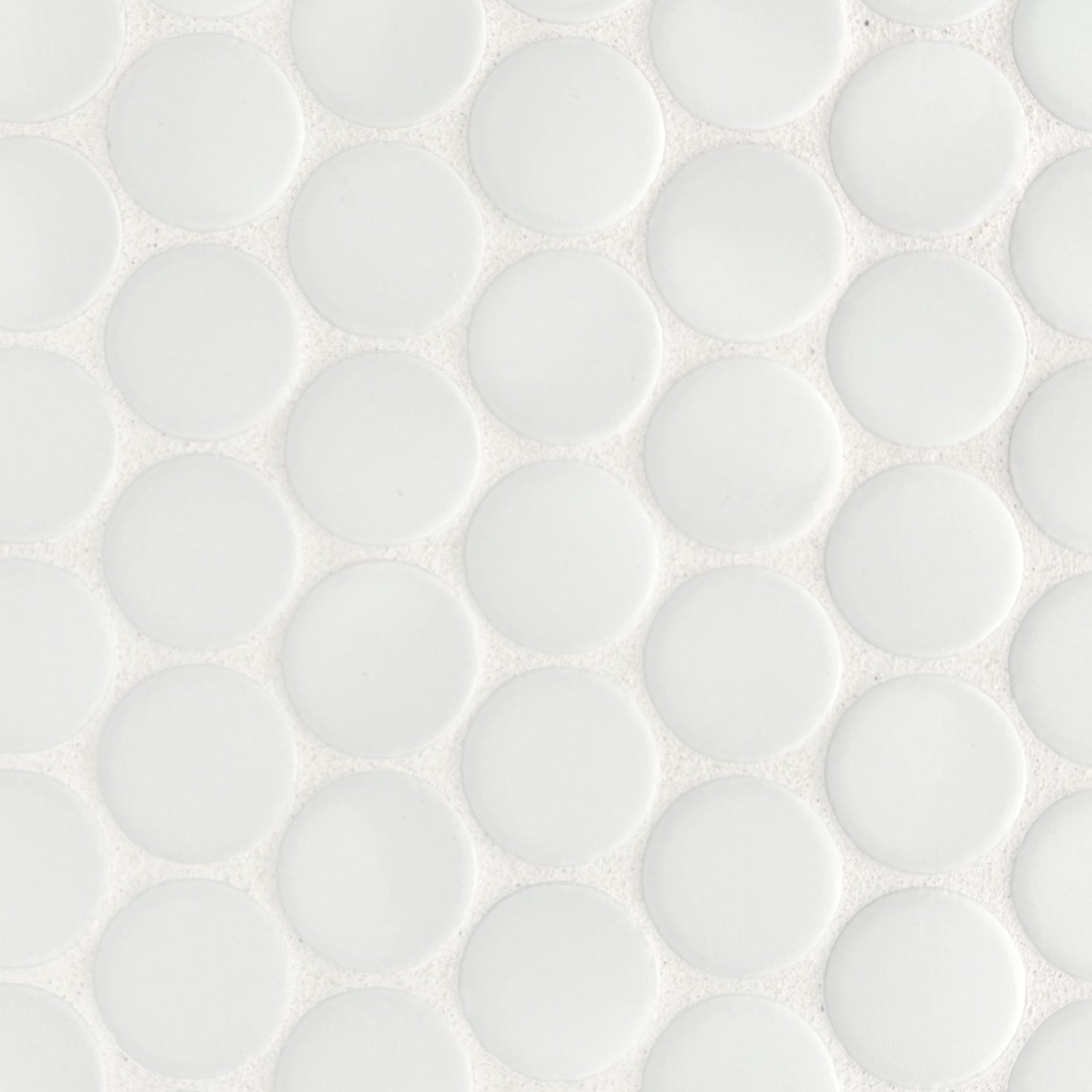 Vintage Mosaic Tile | 1.25" Penny Round White
