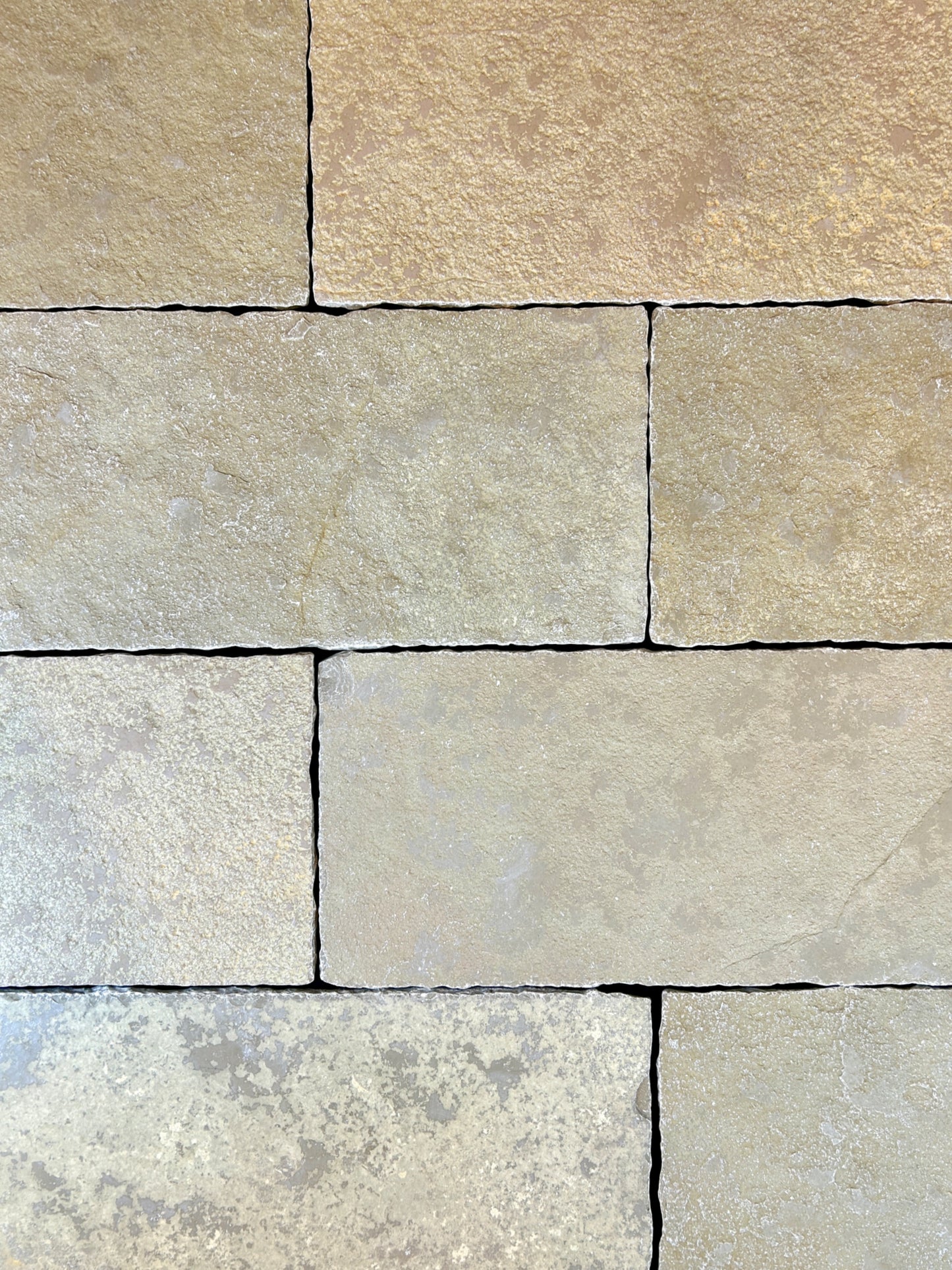 12x24 Volcanic Yellow | Antiqued Limestone