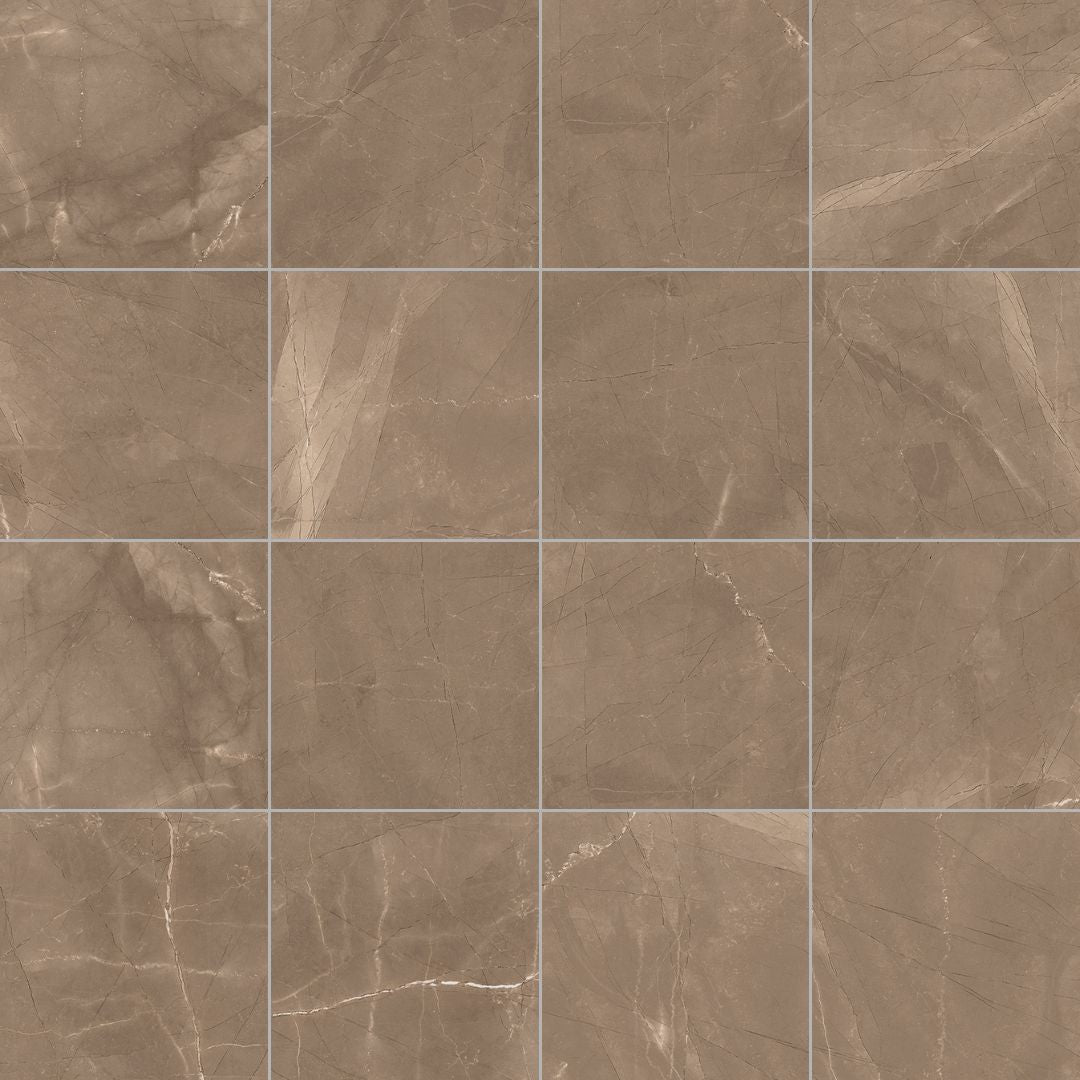 12x12 Opulence Porcelain Tile | Amani Bronze Matte