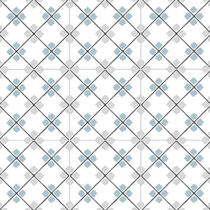 5x5 Fez Silver Rhomb Tile