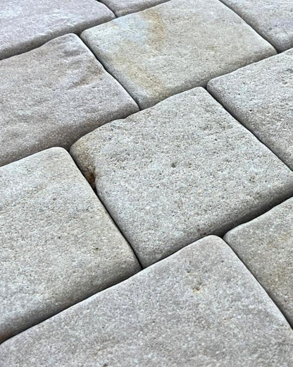 6x Random Length Normandy Gray Cobblestone | Limestone Tiles