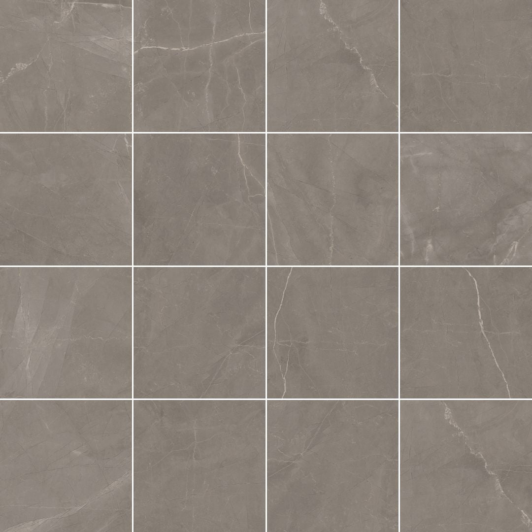12x12 Opulence Porcelain Tile | Amani Grey Matte