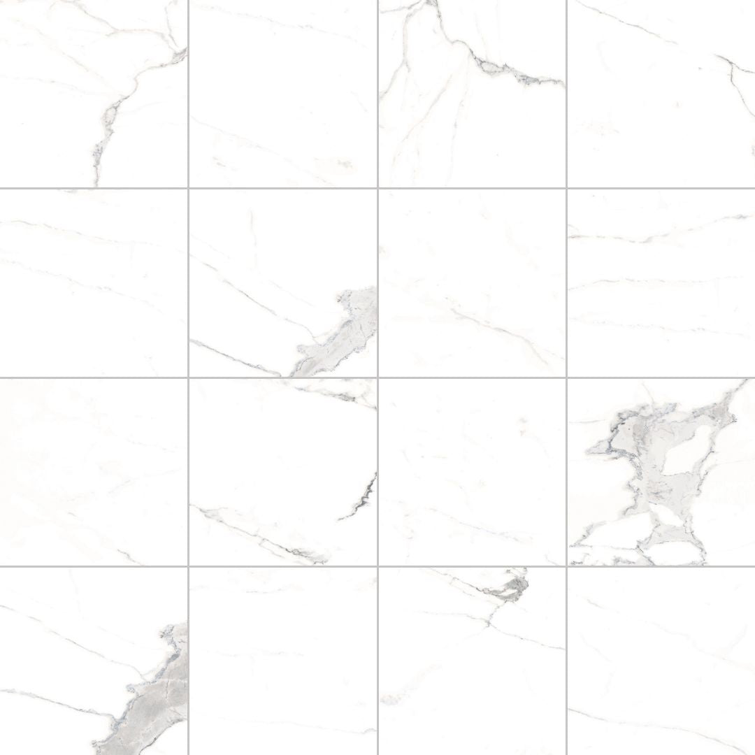 12x12 Opulence Porcelain Tile | Calacatta Matte